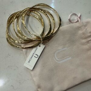 Uncommon James Shimmering Gold Bracelet Set